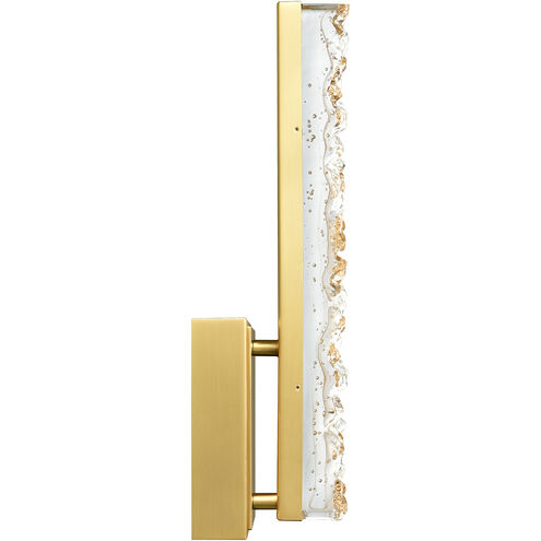 Stagger LED 4.3 inch Brass Wall Light