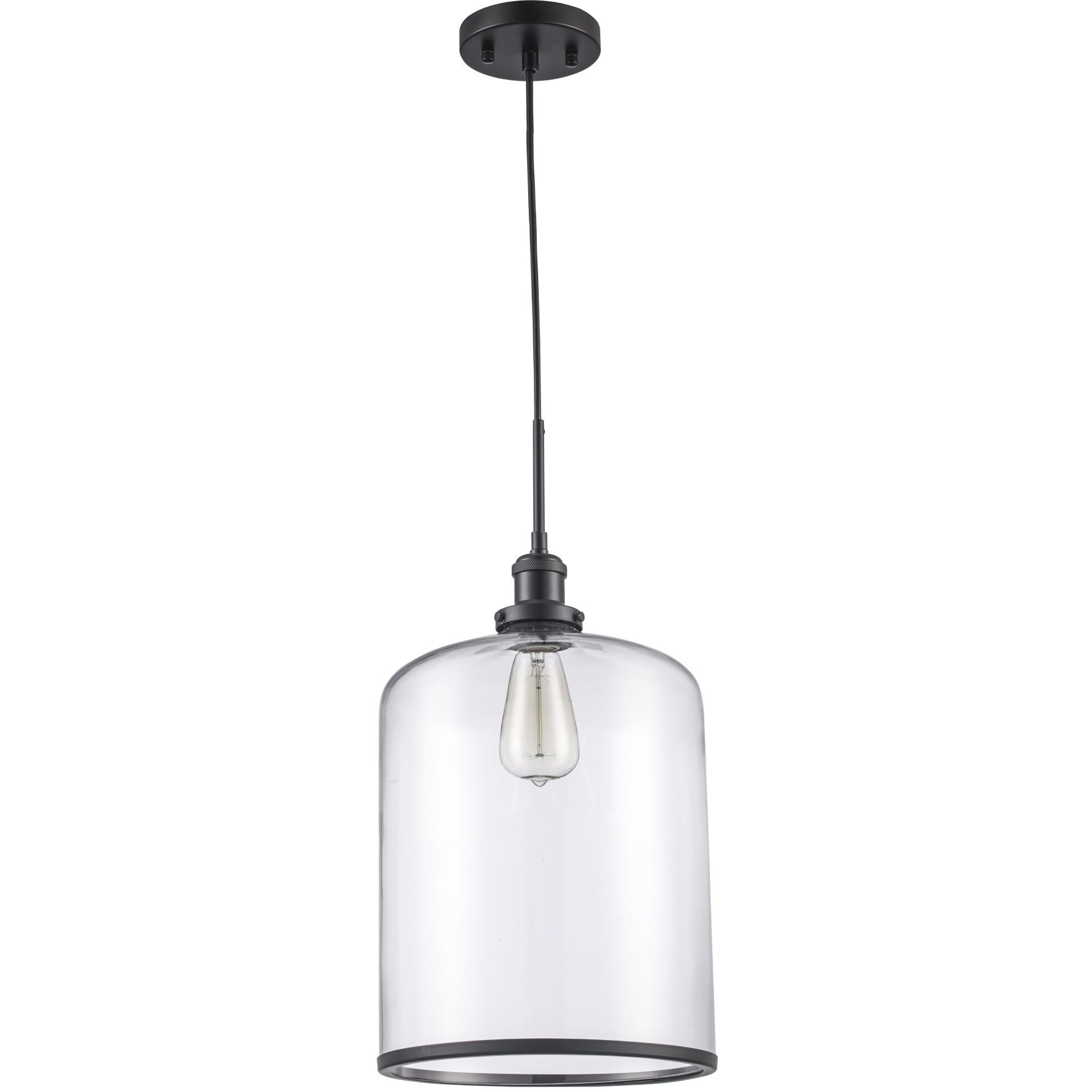 Dorina 1 Light 10.35 inch Black Jar Pendant Ceiling Light