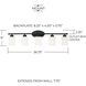 Dixon 5 Light 37 inch Matte Black Vanity Light Wall Light