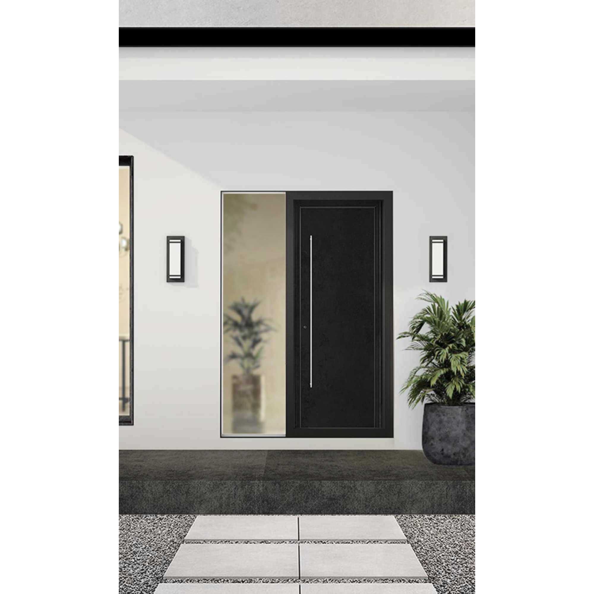 Z-1080 LED LED 13 inch Textured Black Outdoor Sconce, Small, Progress LED