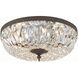 Waltham 3 Light 16 inch English Bronze Flush Ceiling Light in Clear Spectra
