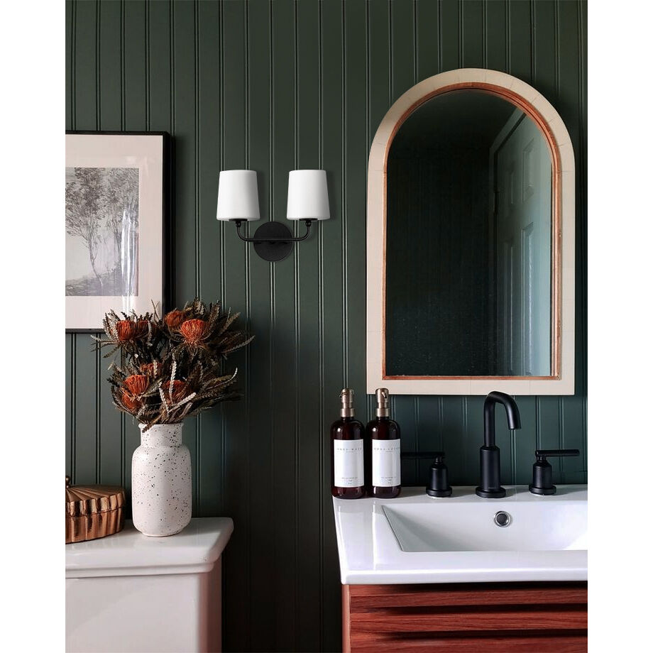 Bristol 2 Light 13 inch Anthracite Wall Sconce Wall Light