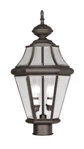 Georgetown 2 Light 21 inch Bronze Outdoor Post Top Lantern