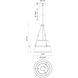 Alora Mood Oliver 1 Light 18 inch Aged Gold and White Linen Pendant Ceiling Light