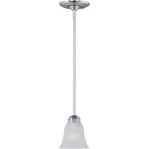 Basix 1 Light 7 inch Polished Chrome Mini Pendant Ceiling Light in Frosted