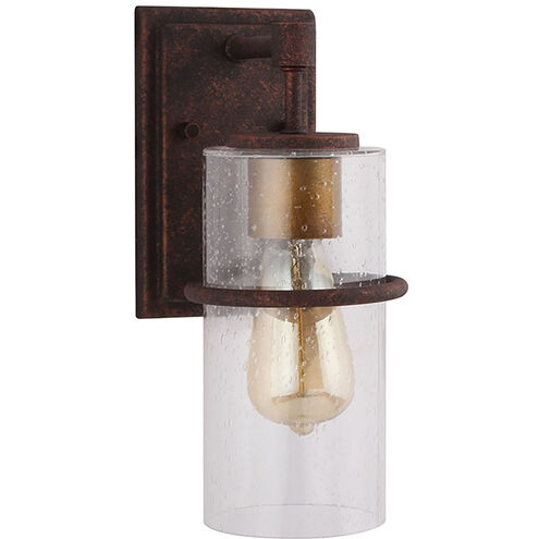 Brandel 1 Light 12 inch Rust Outdoor Wall Sconce