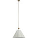Arielle 1 Light 25 inch Dark Antique Brushed Brass Pendant Ceiling Light