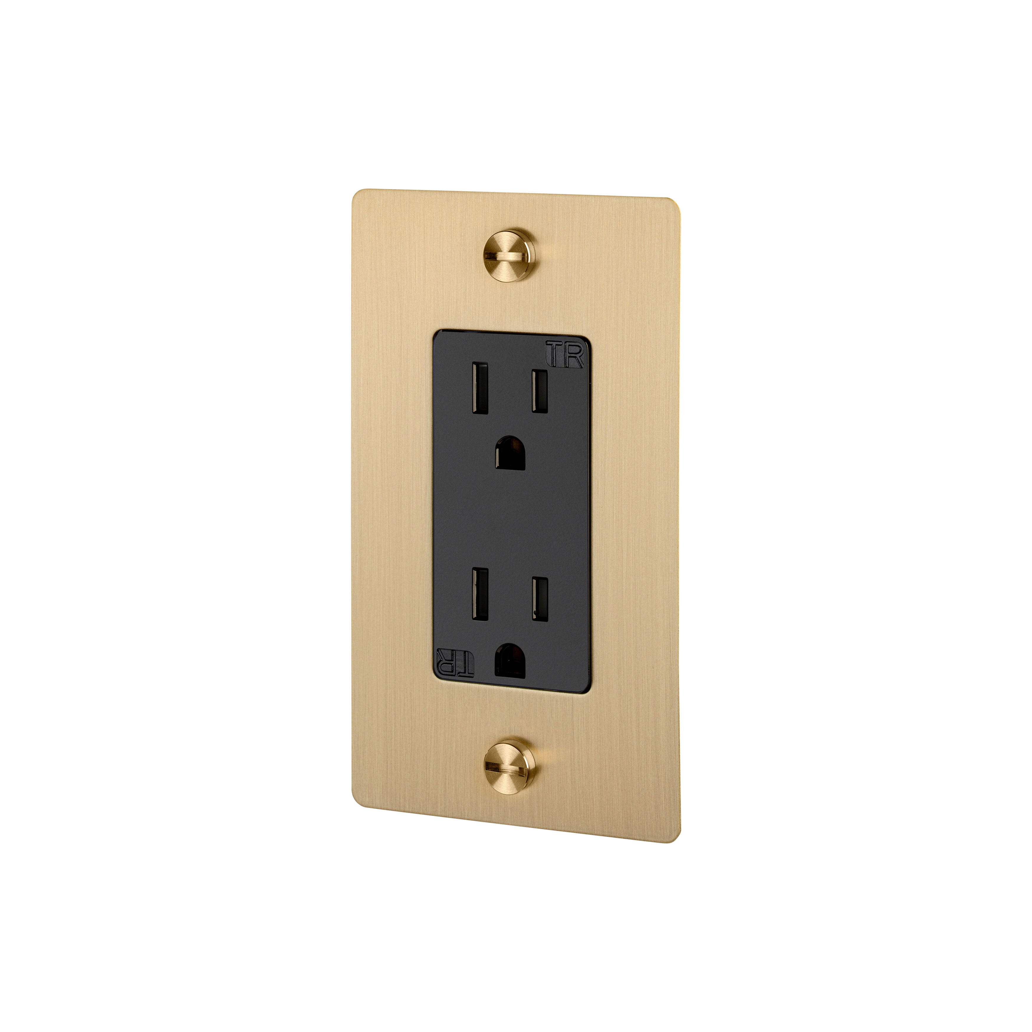 1G Duplex 125 Brass Outlet
