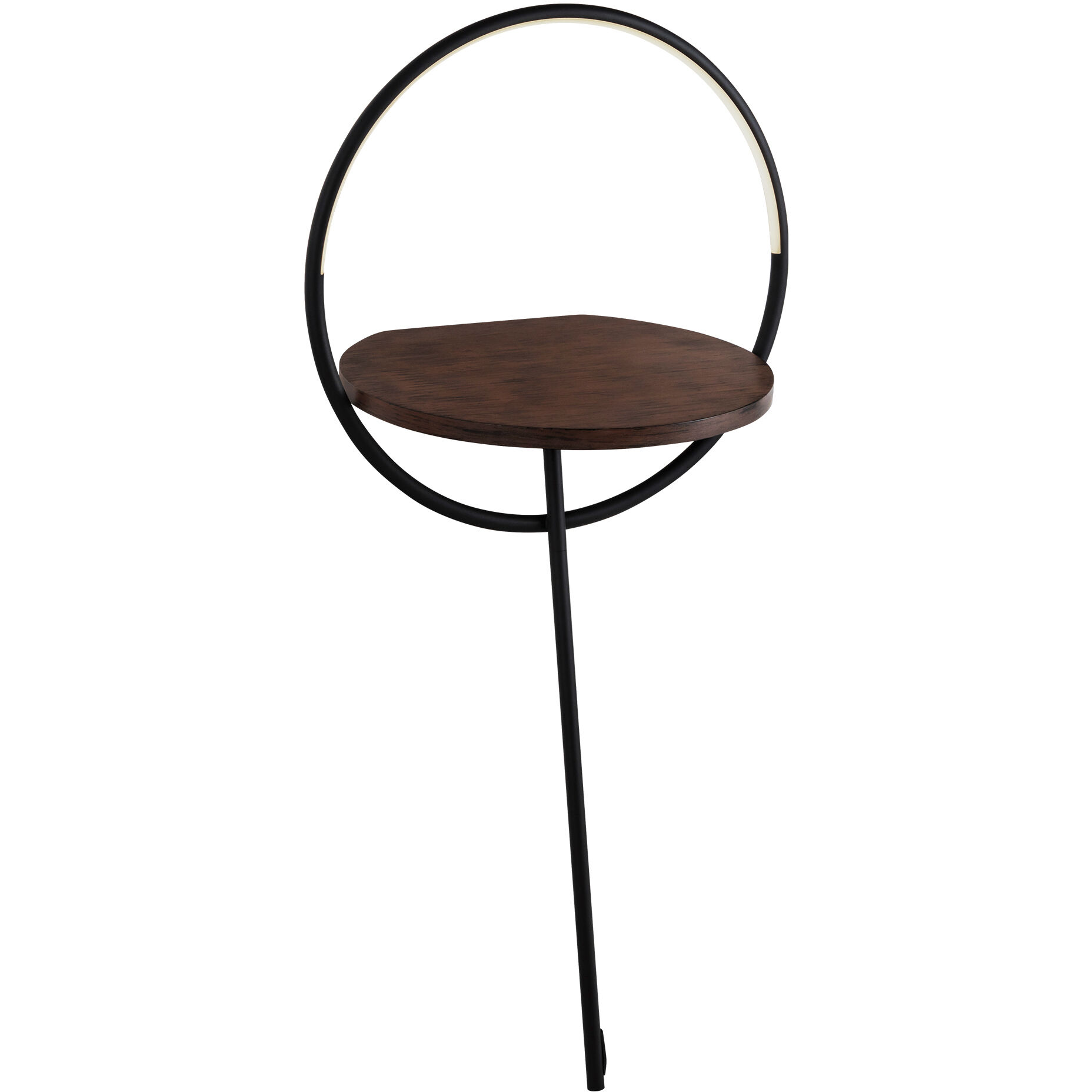 Maya 37.13 inch 14.00 watt Black/Walnut Floor Lamp Portable Light