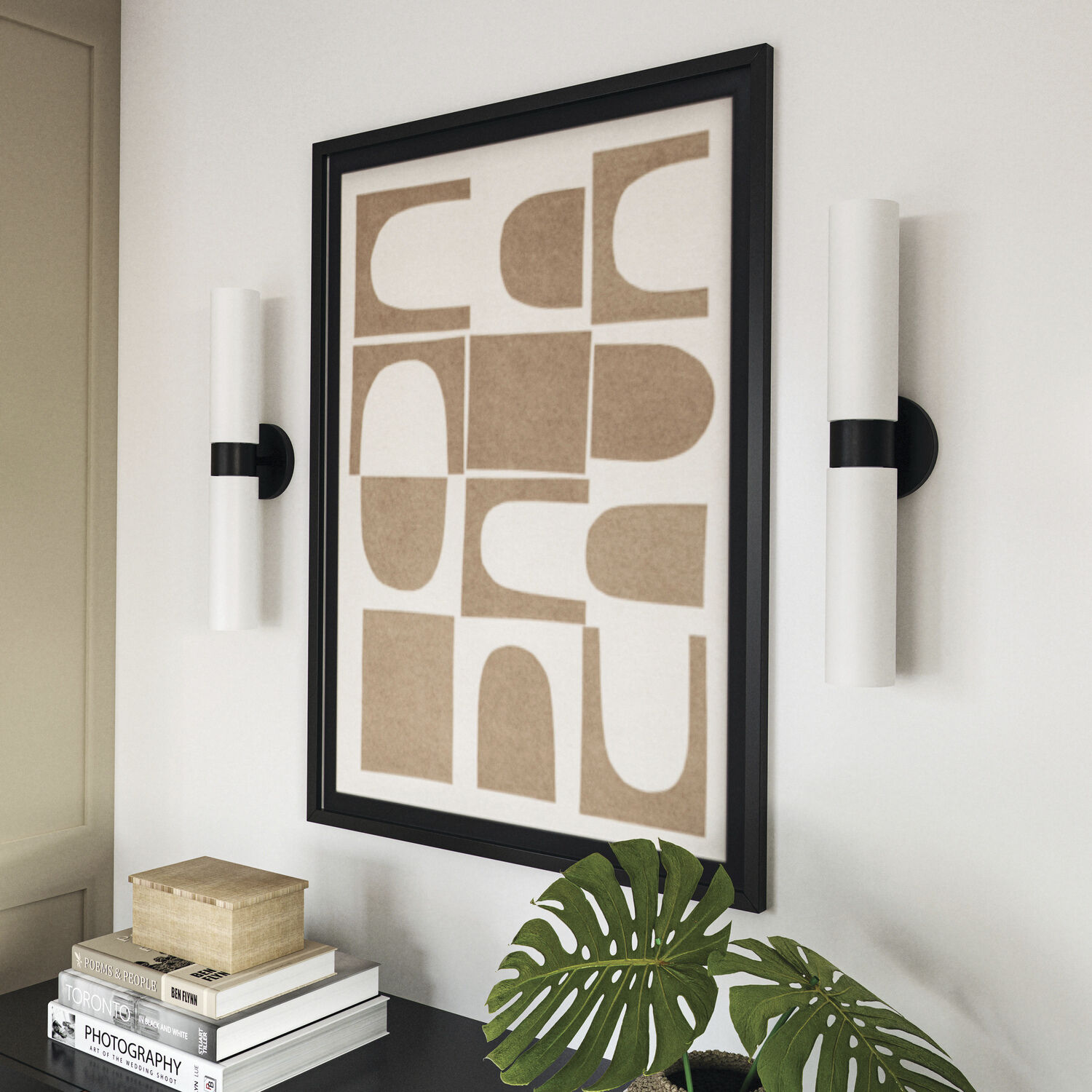 Theo 2 Light 5 inch Matte Black Sconce Wall Light