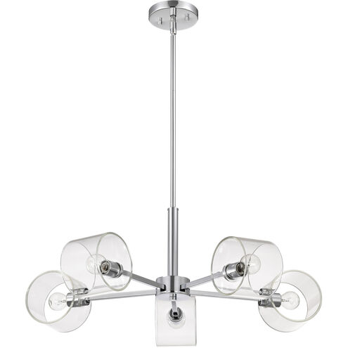 Marlowe 5 Light 28 inch Polished Nickel Chandelier Ceiling Light