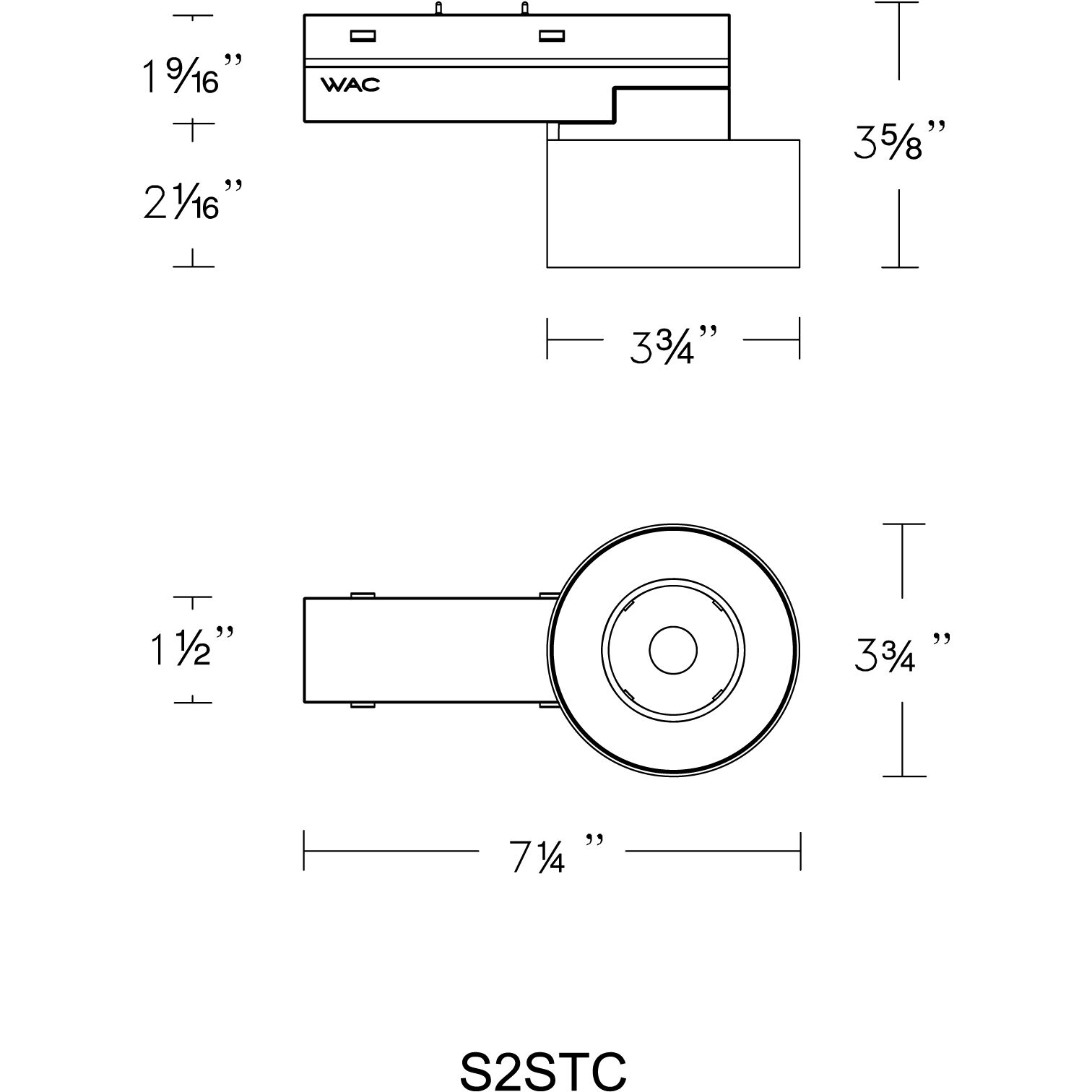 Ventrix 1 Light 48 Black Track Fixtures Ceiling Light