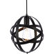 Celeste 1 Light 9.8 inch Black Pendant Ceiling Light