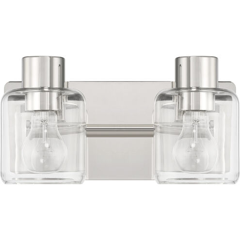 Rori 2 Light 12.38 inch Polished Nickel Vanity Light Wall Light