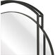 Jiri 29 X 23.75 inch Black with Mirror Wall Mirror
