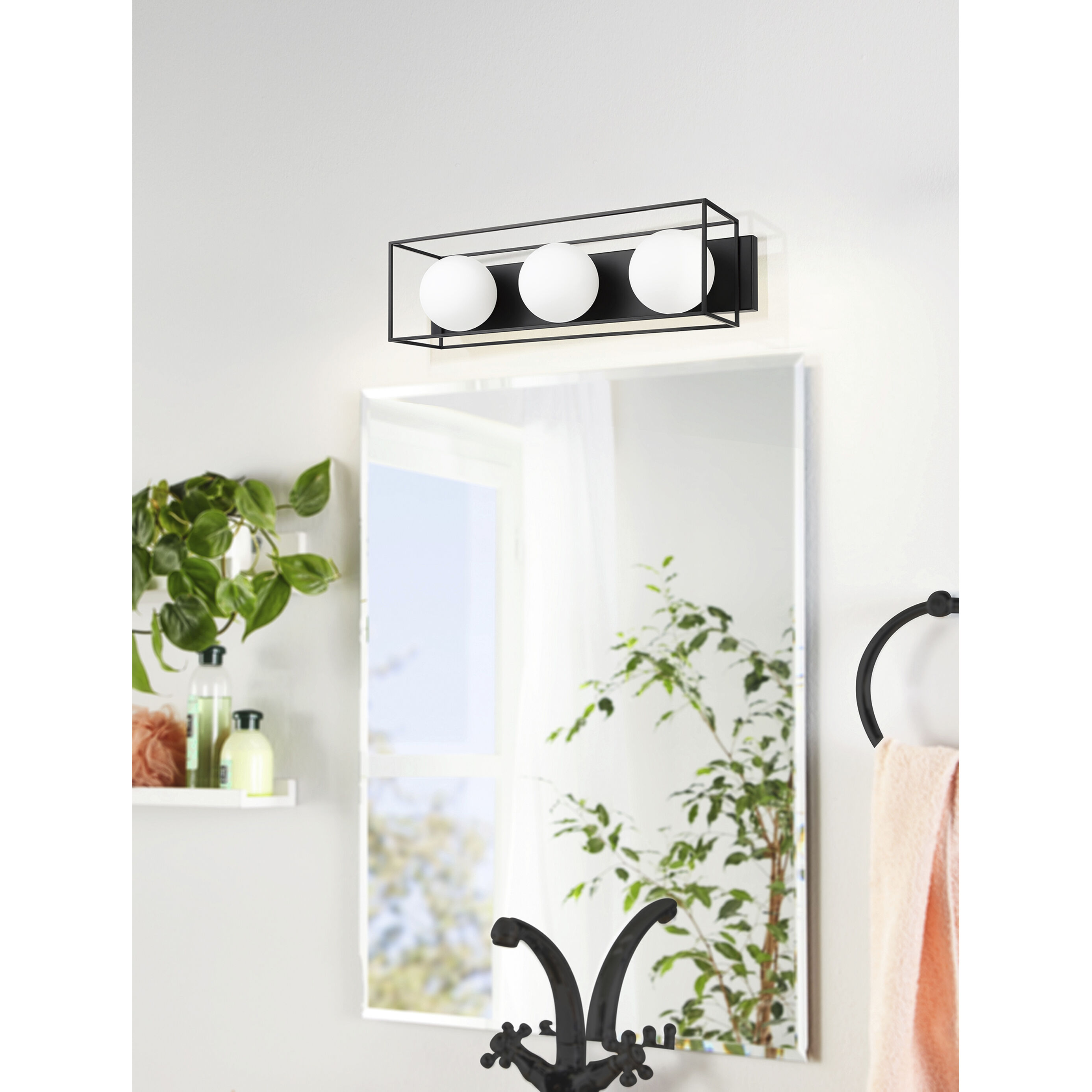Grayson LED 7.1 inch Matte Black Bath Vanity Wall Light