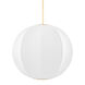 Jupiter 2 Light 28 inch Aged Brass Pendant Ceiling Light