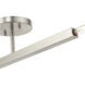 Monaco 2 Light 5.13 inch Brushed Nickel Semi-Flush Ceiling Light
