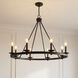Middleton 8 Light 33 inch Matte Black Chandelier Ceiling Light, Essentials