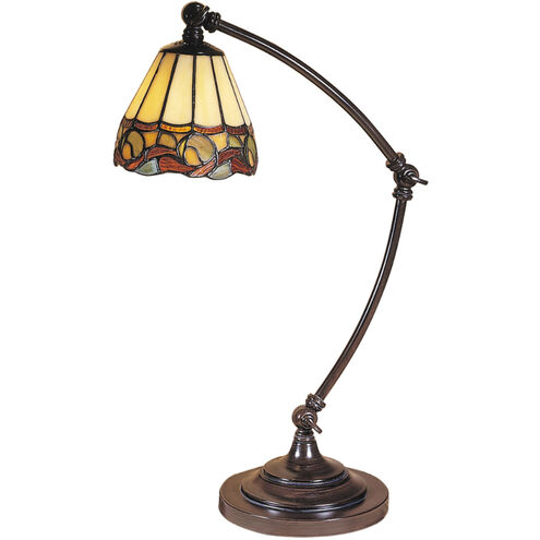 Evelyn 20 inch 60.00 watt Mica Bronze Desk Lamp Portable Light