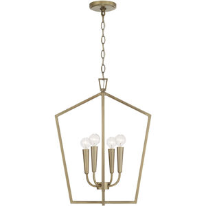 Holden 4 Light 17 inch Aged Brass Foyer Ceiling Light