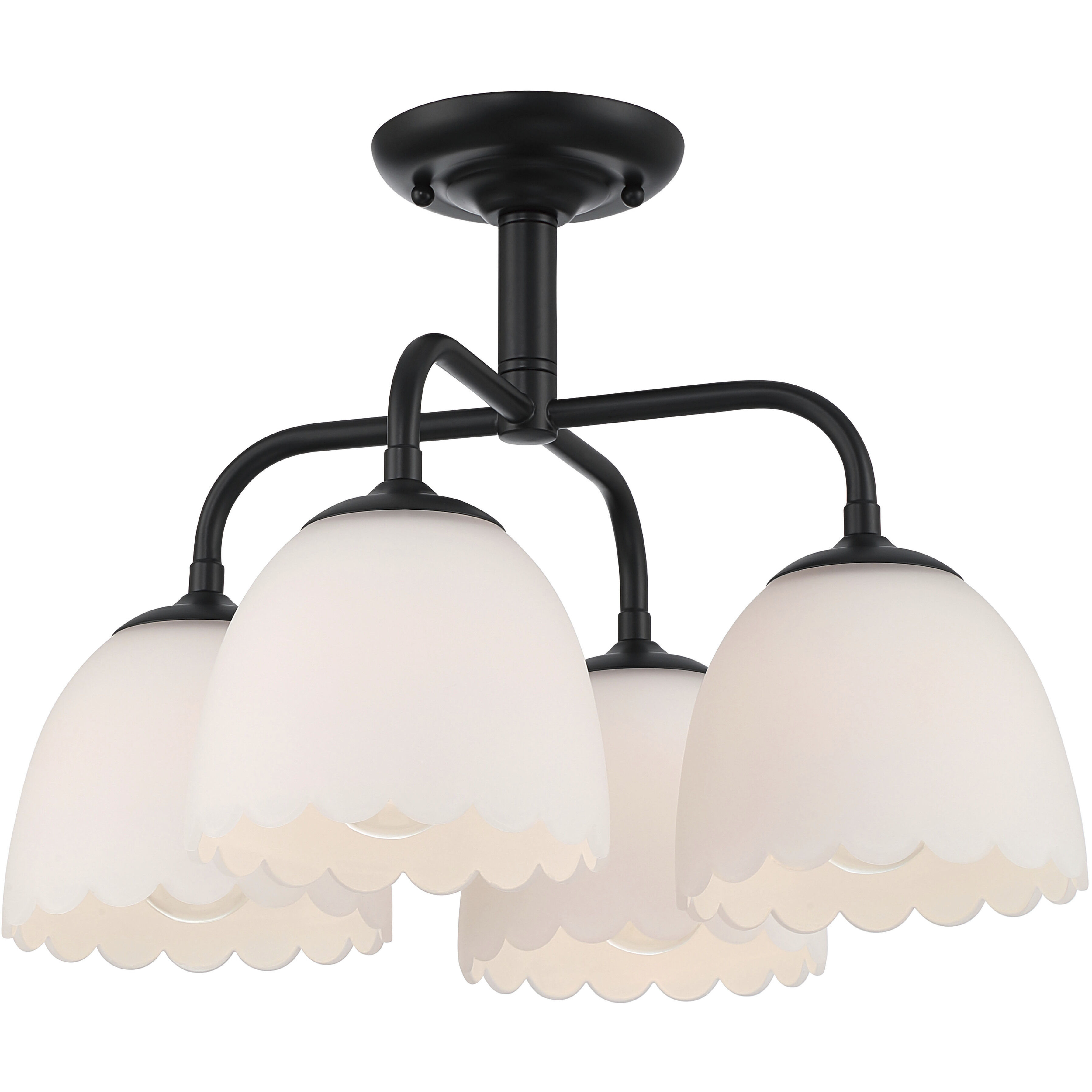 Dorinda 4 Light 18.00 inch Semi-Flush Mount