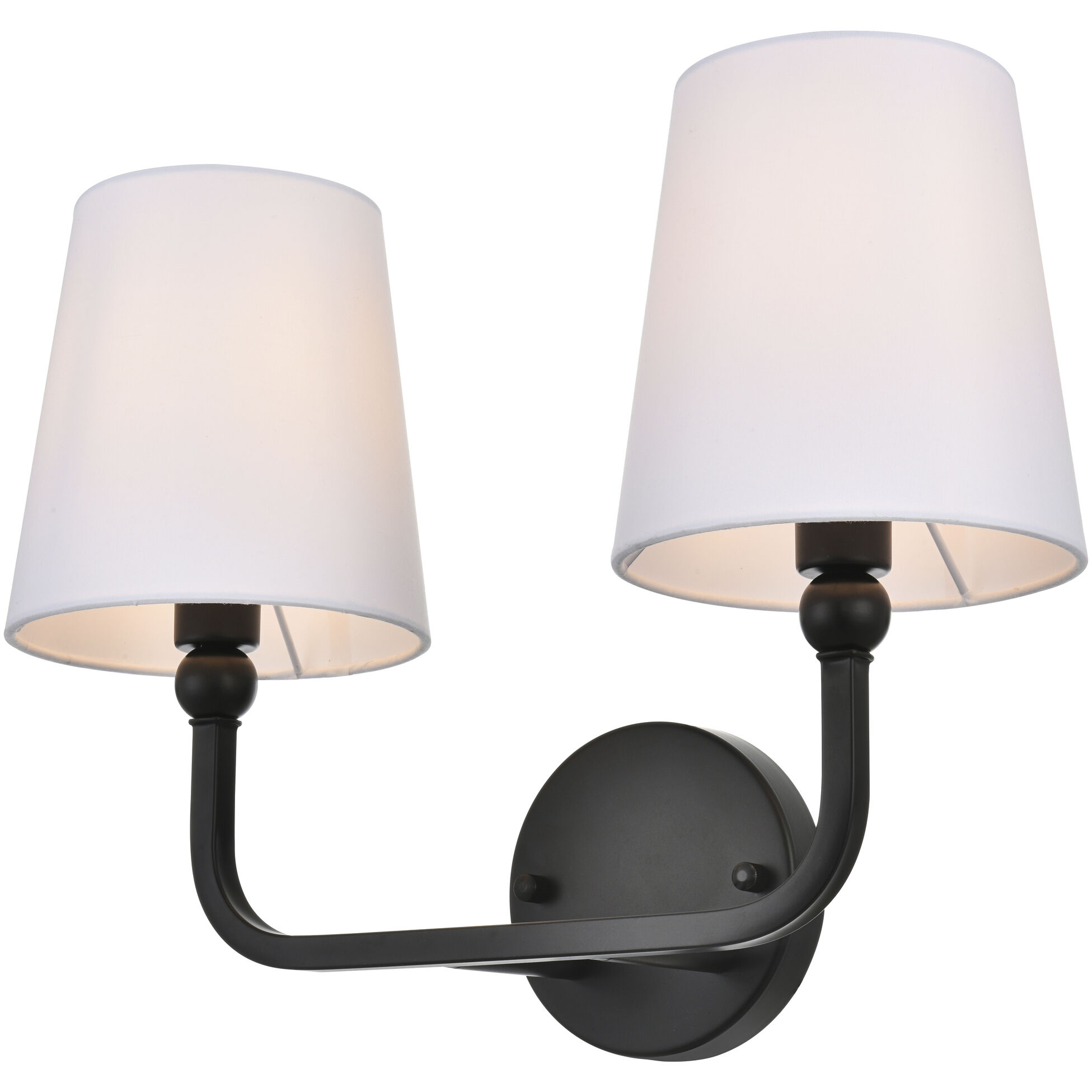 Colson 2 Light 16 inch Black Bath Sconce Wall Light