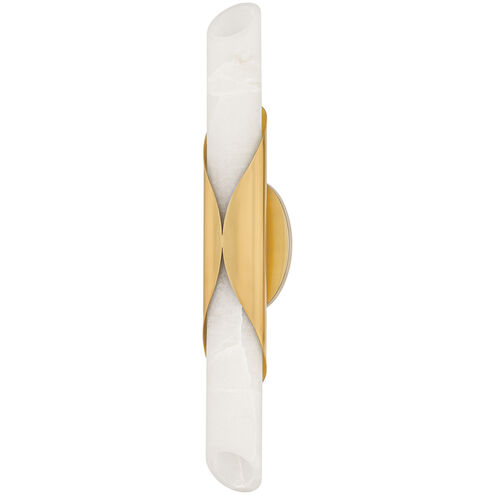Camilla 2 Light 4.75 inch Vintage Polished Brass Wall Sconce Wall Light