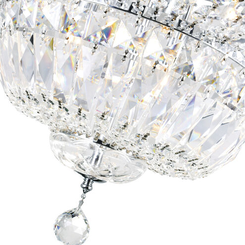 Stefania 16 Light 30 inch Chrome Bowl Flush Mount Ceiling Light