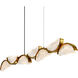 Moon 54 inch Brass Chandelier Ceiling Light