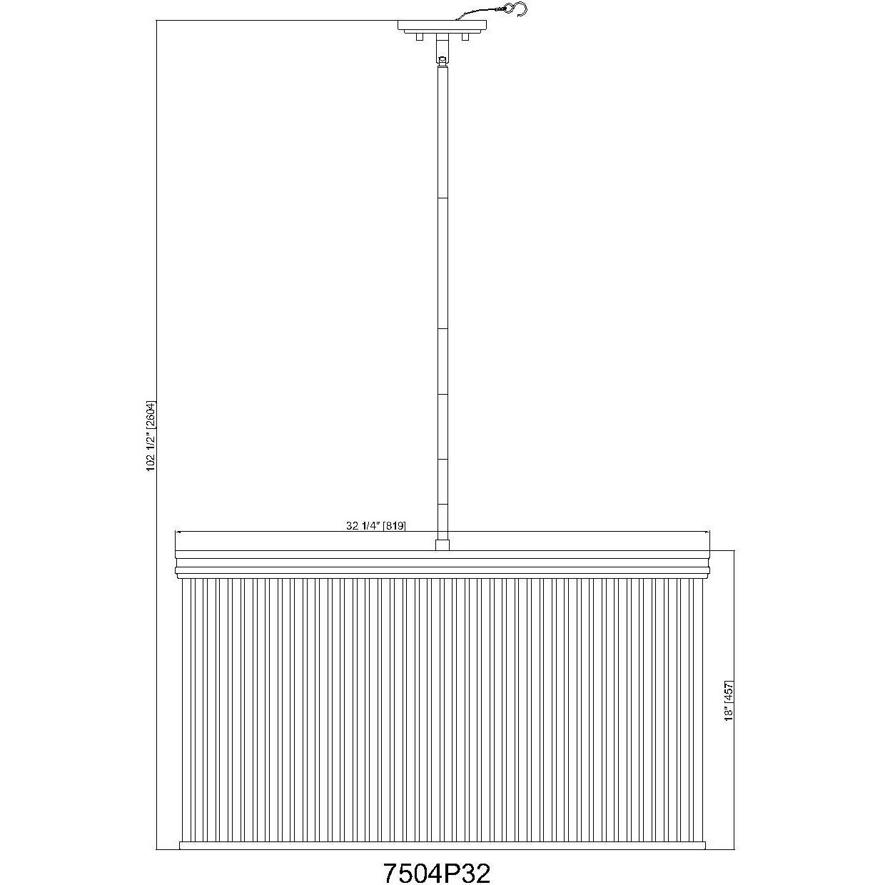 Carnaby 9 Light 32.25 inch Matte Black Chandelier Ceiling Light