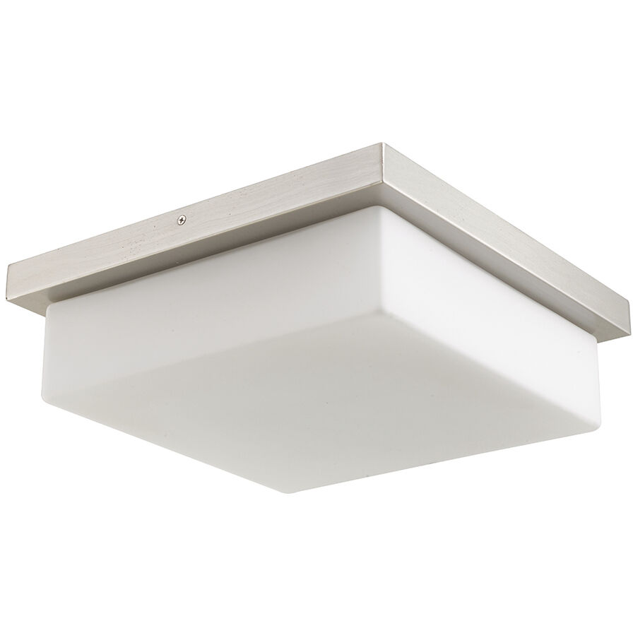 Gibraltar LED 14 inch Brushed Nickel Flush Mount Ceiling Light