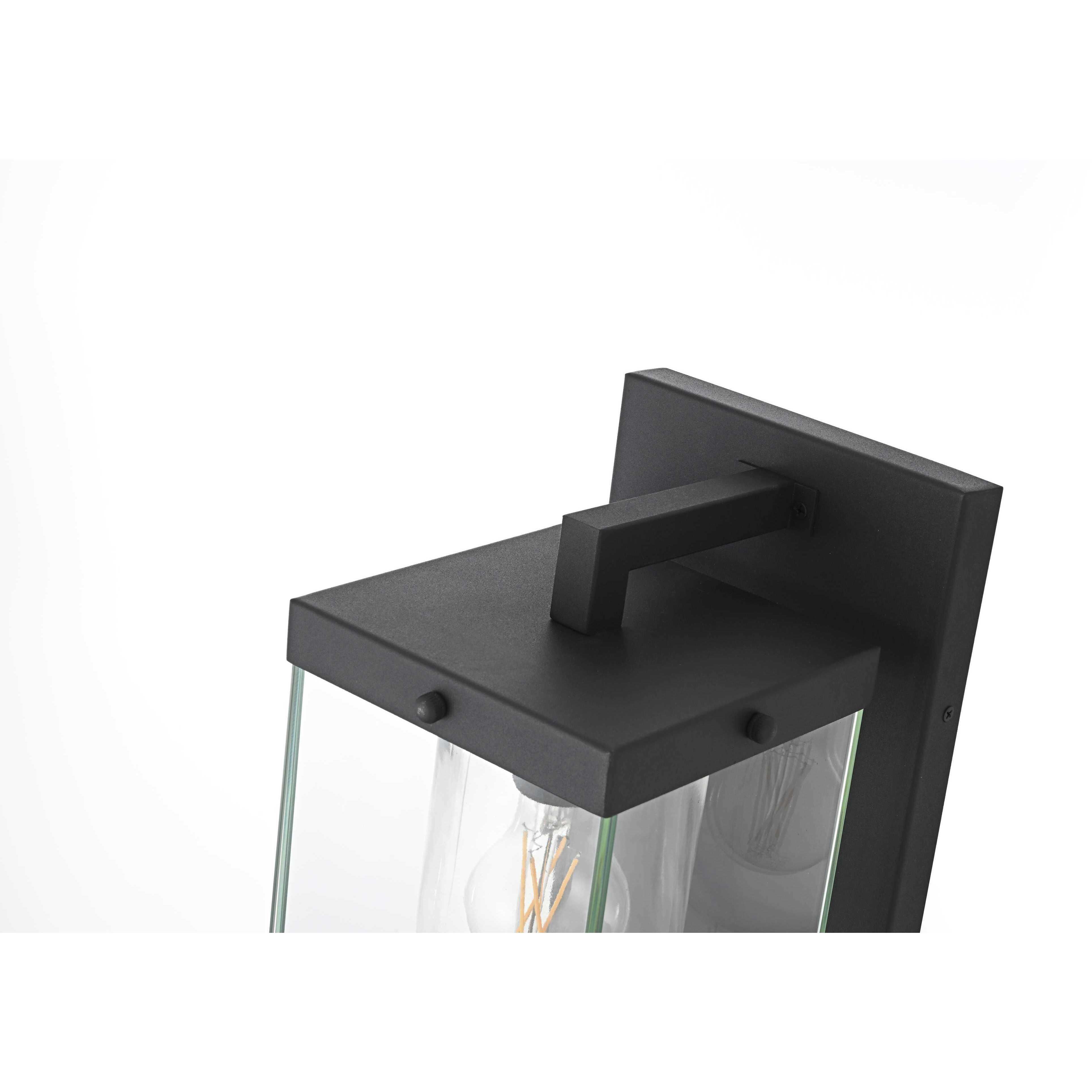 Keaton 1 Light 17 inch Black Outdoor Wall Sconce