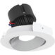 Pearl Haze Reflector / Warm White Flange LED Round Adjustable Cone Retrofit in 4000K, Haze / Warm White, 4" Retrofit