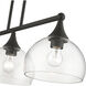 Glendon 3 Light 30 inch Bronze Linear Chandelier Ceiling Light