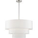 Manorwood 5 Light 28 inch Brushed Nickel Pendant Chandelier Ceiling Light