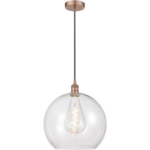 Edison Athens LED 14 inch Antique Copper Pendant Ceiling Light