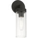 Ludlow 1 Light 4 inch Black ADA Single Sconce Wall Light, Single