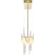 Guadiana LED 6 inch Satin Gold Chandelier Ceiling Light