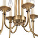 Cecil 8 Light 28 inch Natural Brass Chandelier Ceiling Light
