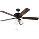 Linden 52 LED 3 52 inch Midnight Black Ceiling Fan