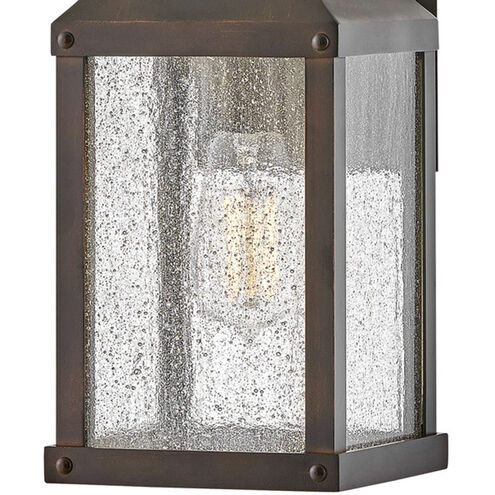 Heritage Beacon Hill LED 18 inch Blackened Copper Outdoor Wall Mount Lantern, Small