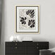 Modern Petals Gray and Beige and Brown Framed Art
