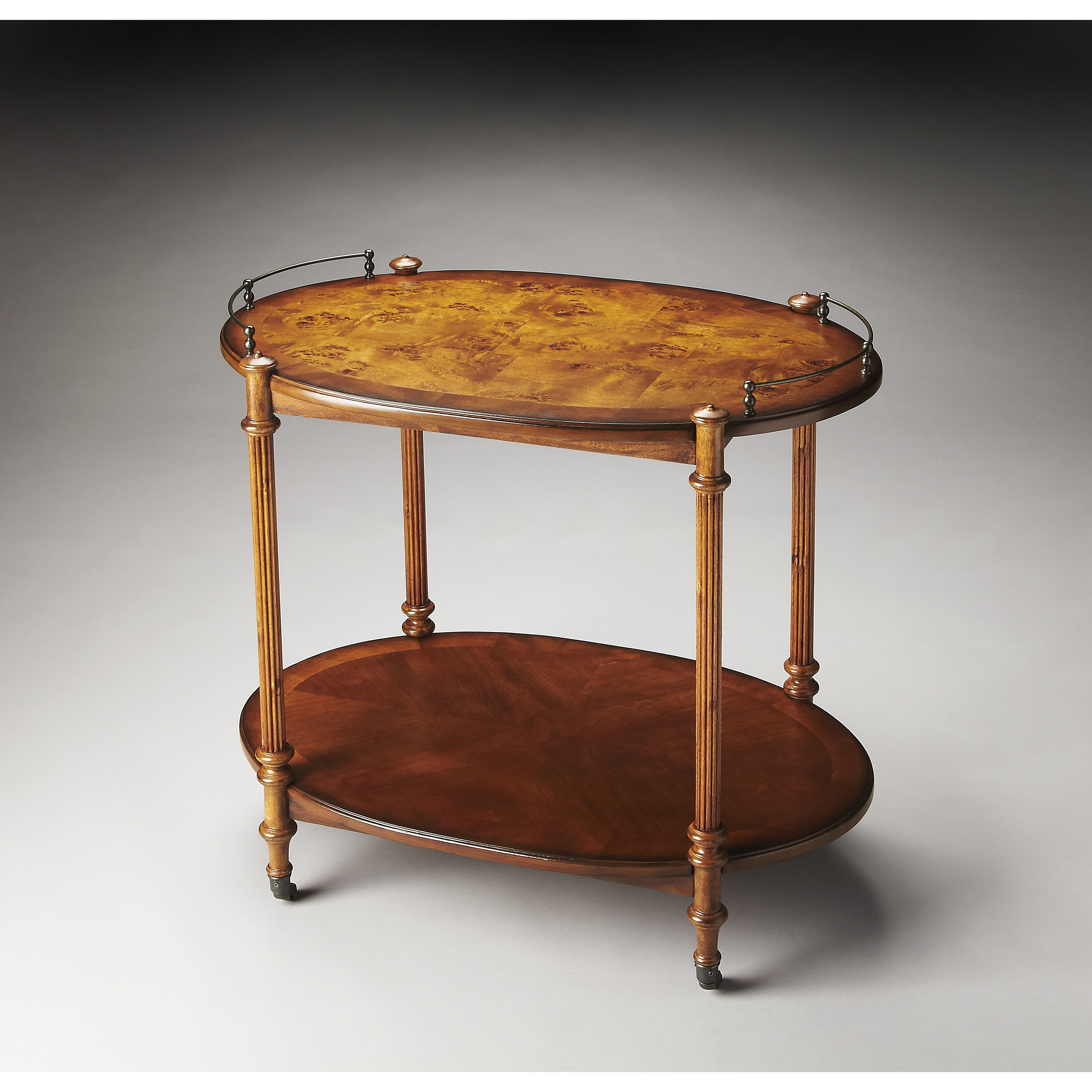 Masterpiece Kathleen  31 X 20 inch Olive Ash Burl Serving Table