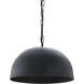 Kochi 1 Light 15.25 inch Matte Black Chandelier Ceiling Light