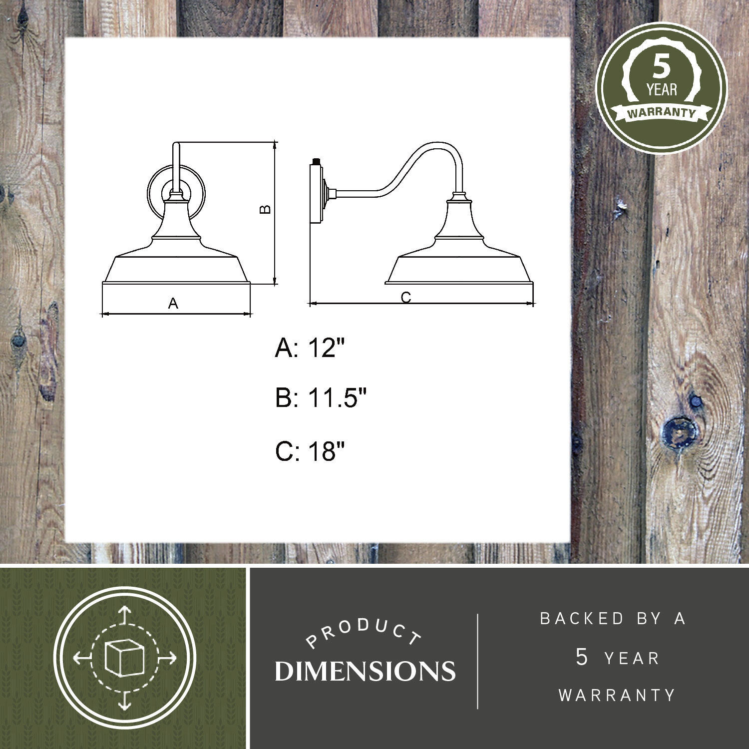 Dorado LED 11.5 inch Dark Bronze and Light Gold Outdoor Wall