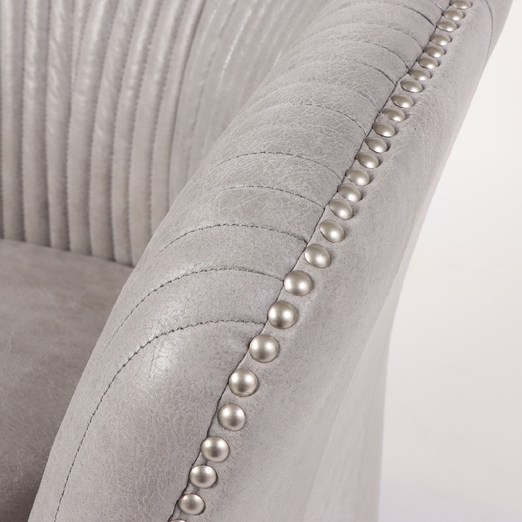 Carina Grey and Natural Accent Chair