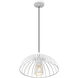 Valencia 1 Light 16 inch Texture White Pendant Ceiling Light in Textured White