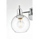 Caspian 1 Light 6 inch Chrome Plug In Wall Sconce Wall Light