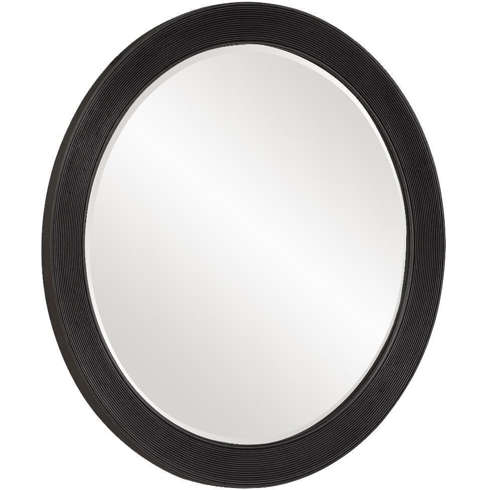 Virginia Glossy Black Wall Mirror